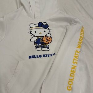 Brand new (sticker still attached) Kids Hello Kitty Golden State Warriors hoodie